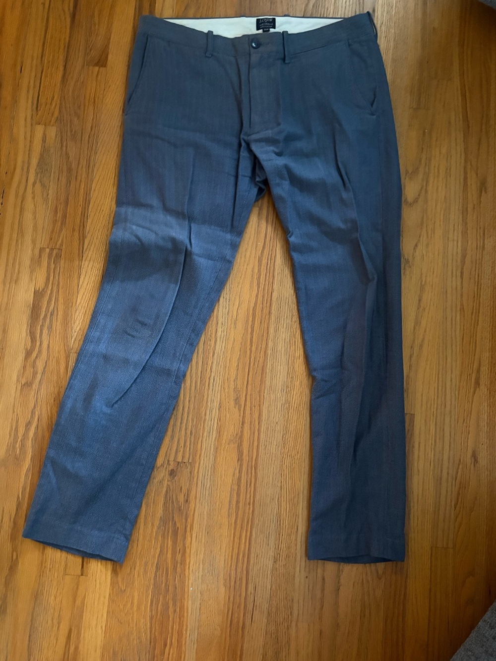 J. Crew Men's Slate Blue Dress Trousers